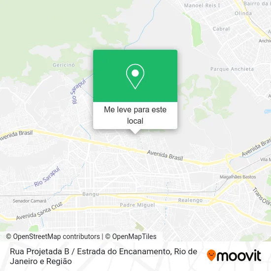 Rua Projetada B / Estrada do Encanamento mapa