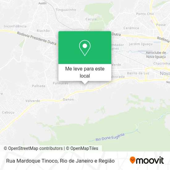 Rua Mardoque Tinoco mapa