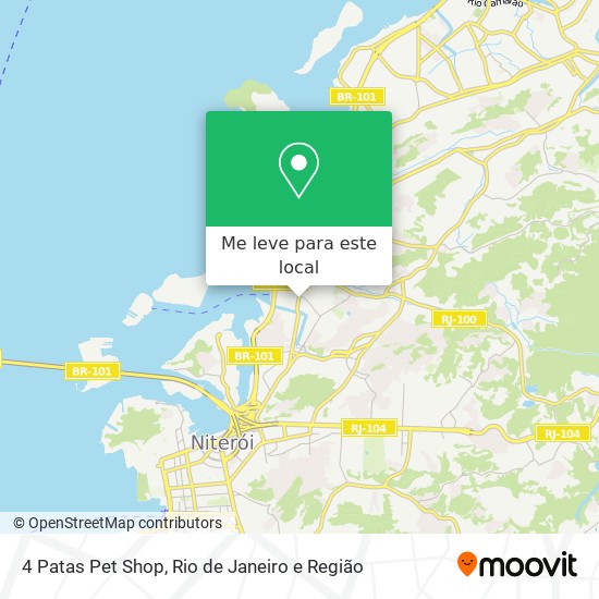 4 Patas Pet Shop mapa