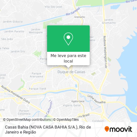 Casas Bahia (NOVA CASA BAHIA S / A.) mapa