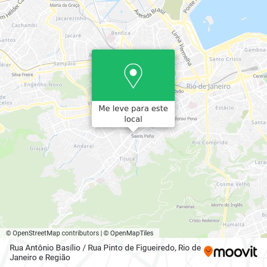 Rua Antônio Basílio / Rua Pinto de Figueiredo mapa