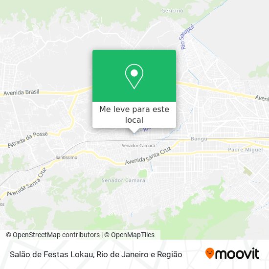 Salão de Festas Lokau mapa