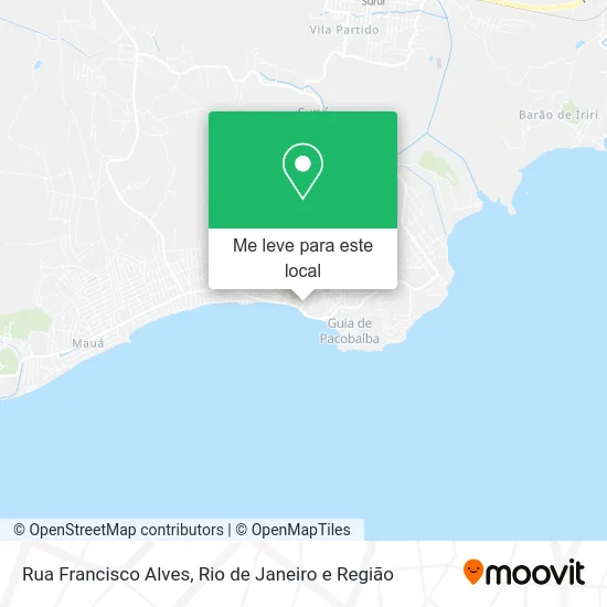 Rua Francisco Alves mapa
