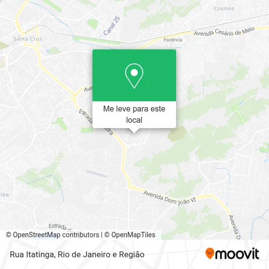 Rua Itatinga mapa
