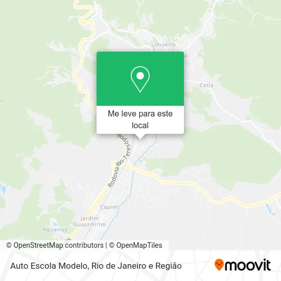 Auto Escola Modelo mapa