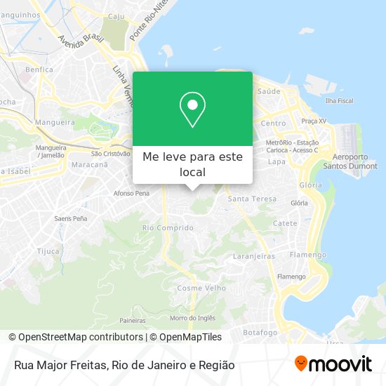 Rua Major Freitas mapa