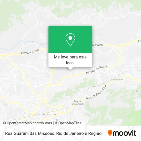 Rua Guarani das Missões mapa