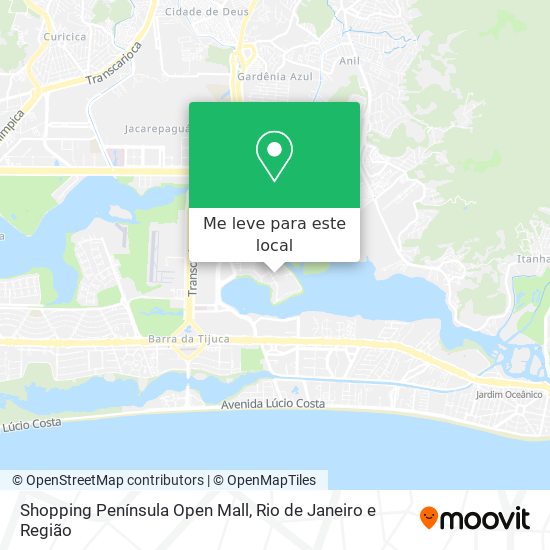 Shopping Península Open Mall mapa