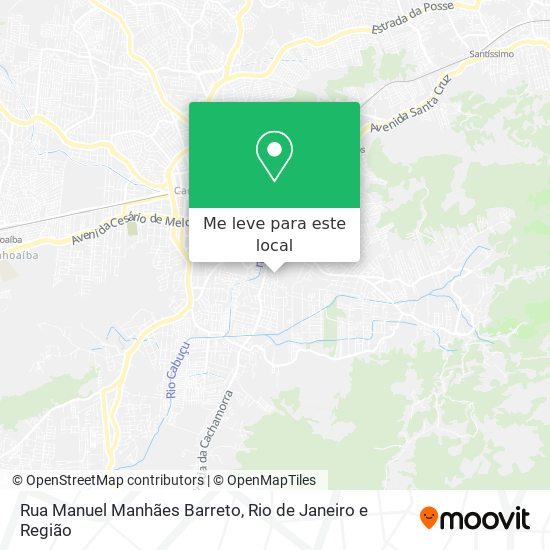 Rua Manuel Manhães Barreto mapa