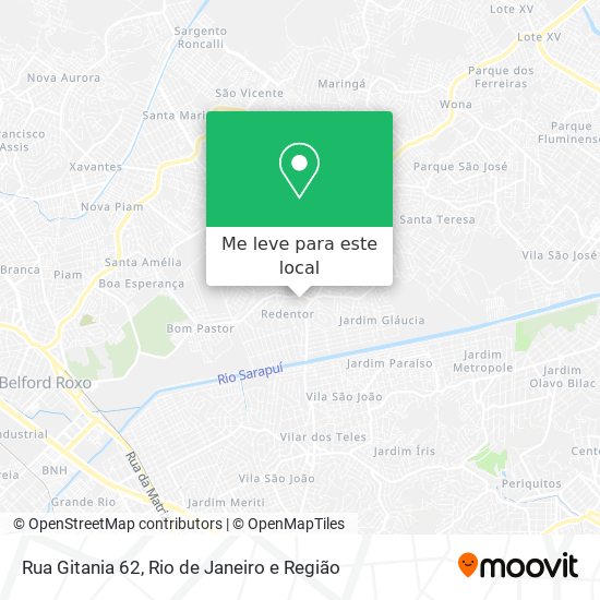 Rua Gitania 62 mapa