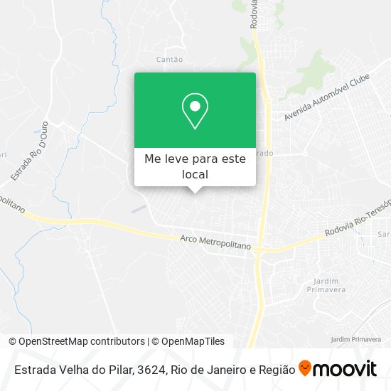 Estrada Velha do Pilar, 3624 mapa