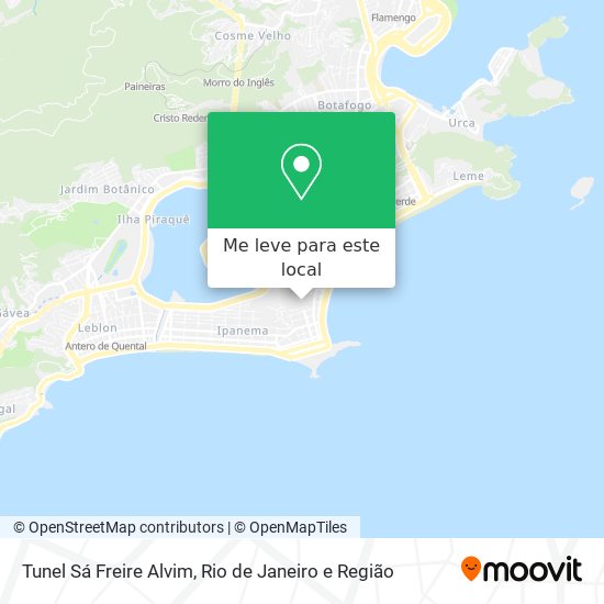 Tunel Sá Freire Alvim mapa