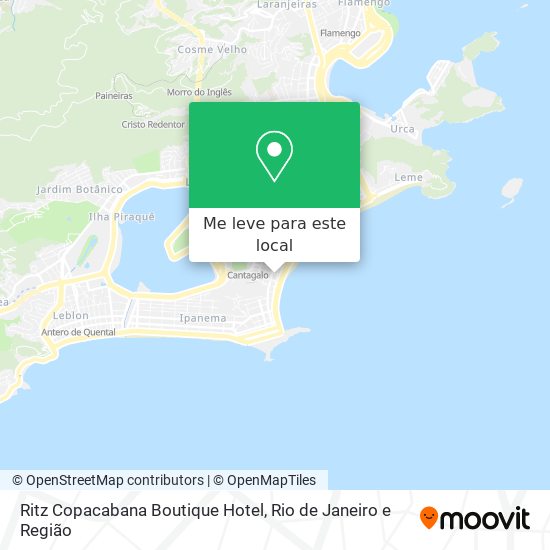 Ritz Copacabana Boutique Hotel mapa