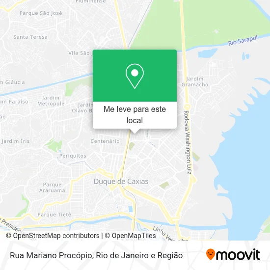 Rua Mariano Procópio mapa