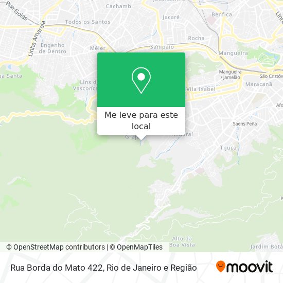 Rua Borda do Mato 422 mapa