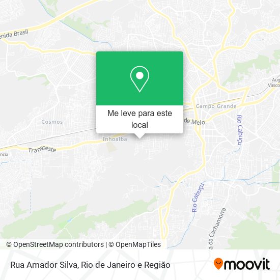 Rua Amador Silva mapa