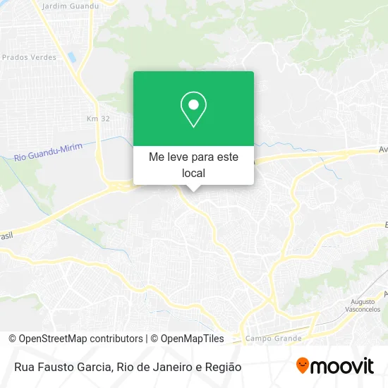 Rua Fausto Garcia mapa