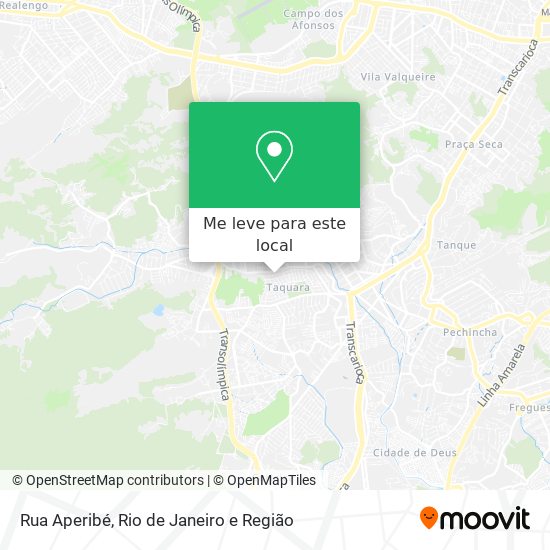 Rua Aperibé mapa