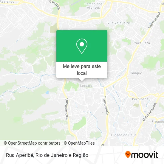 Rua Aperibé mapa