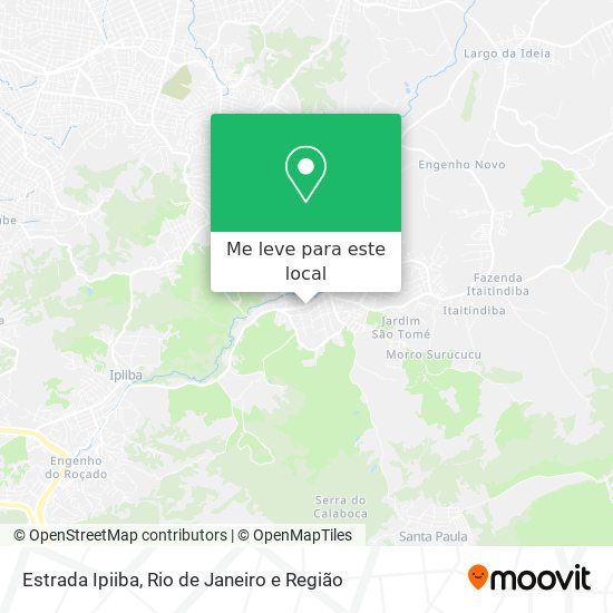 Estrada Ipiiba mapa