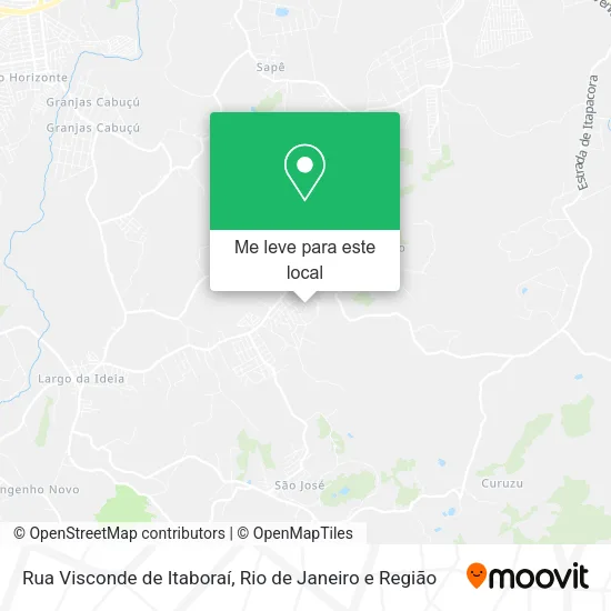 Rua Visconde de Itaboraí mapa