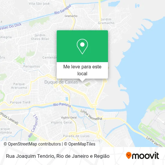 Rua Joaquim Tenório mapa