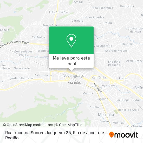 Rua Iracema Soares Junqueira 25 mapa
