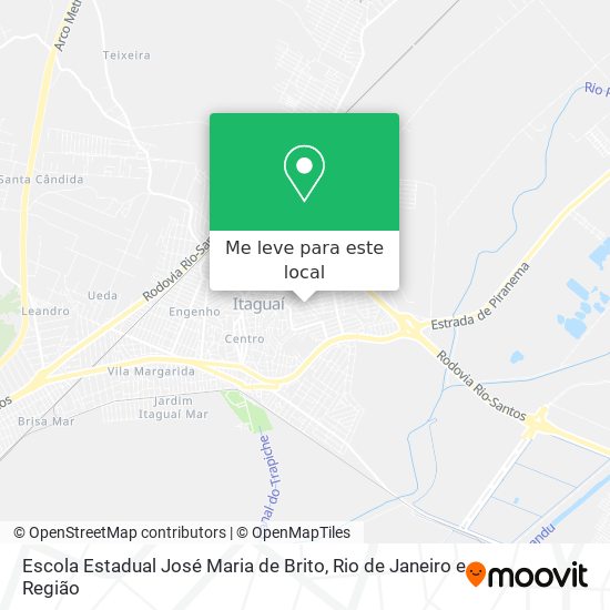 Escola Estadual José Maria de Brito mapa