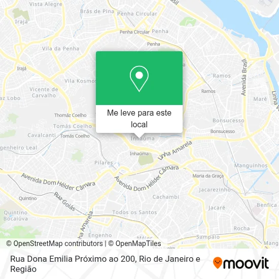 Rua Dona Emilia Próximo ao 200 mapa