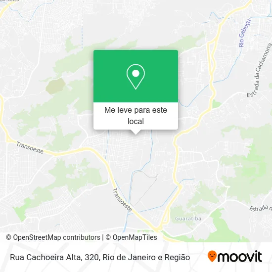 Rua Cachoeira Alta, 320 mapa