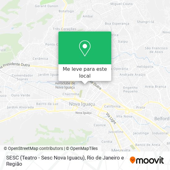 SESC (Teatro - Sesc Nova Iguacu) mapa