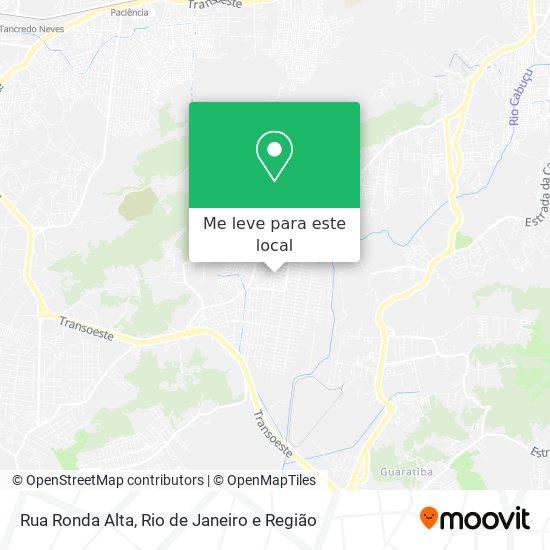 Rua Ronda Alta mapa