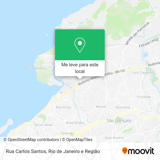 Rua Carlos Santos mapa