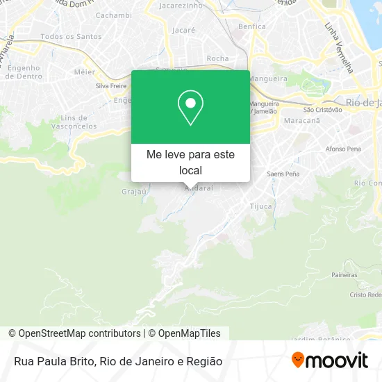 Rua Paula Brito mapa