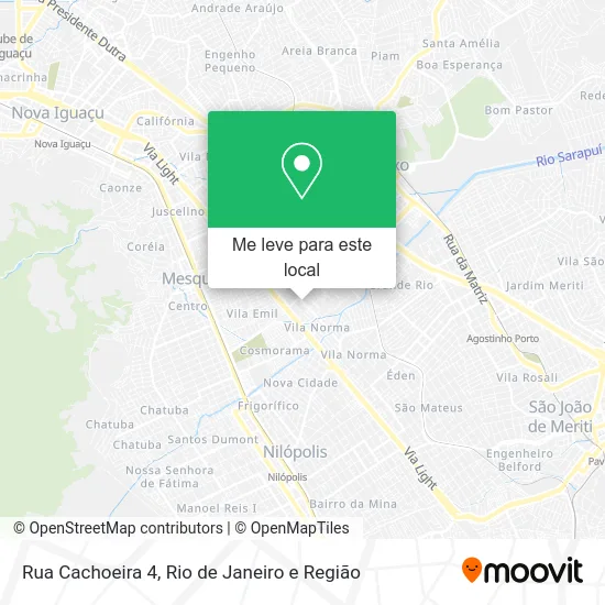 Rua Cachoeira 4 mapa