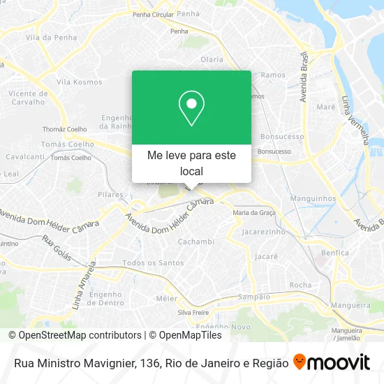 Rua Ministro Mavignier, 136 mapa