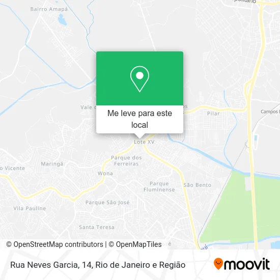 Rua Neves Garcia, 14 mapa