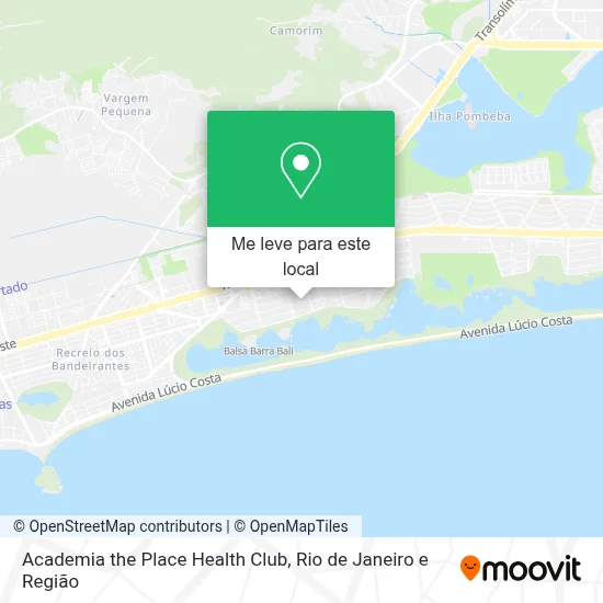 Academia the Place Health Club mapa