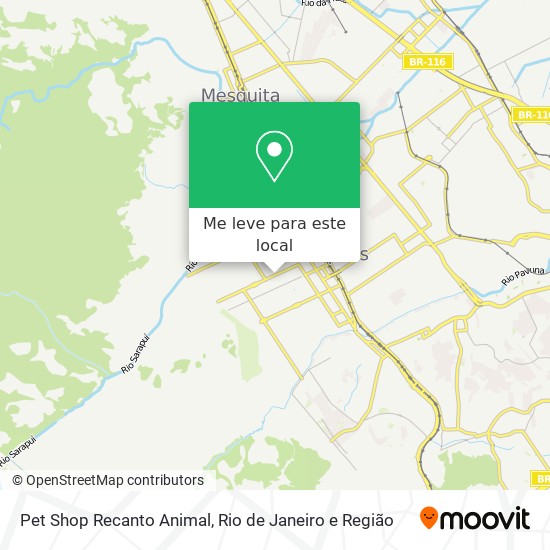 Pet Shop Recanto Animal mapa