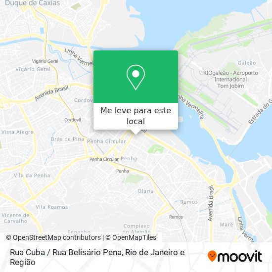 Rua Cuba / Rua Belisário Pena mapa
