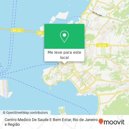 Centro Medico De Saude E Bem Estar mapa