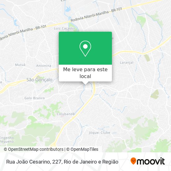 Rua João Cesarino, 227 mapa