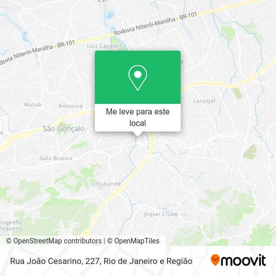 Rua João Cesarino, 227 mapa