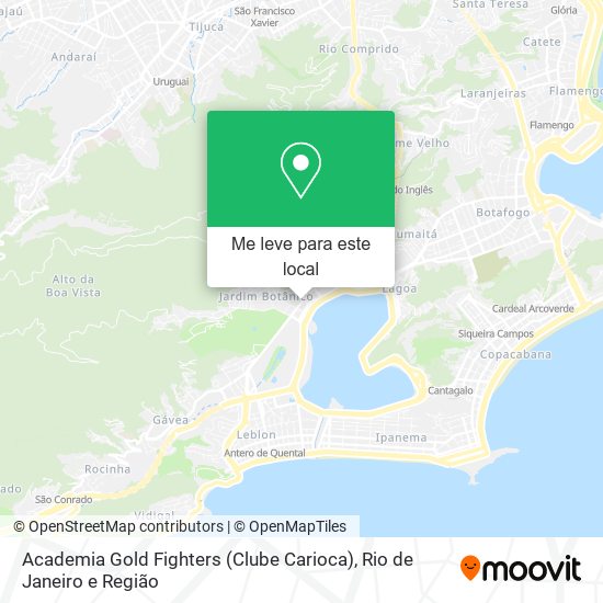 Academia Gold Fighters (Clube Carioca) mapa