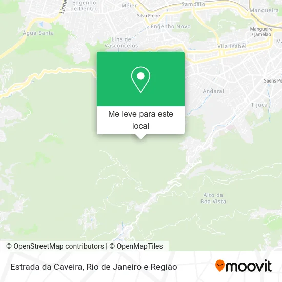 Estrada da Caveira mapa