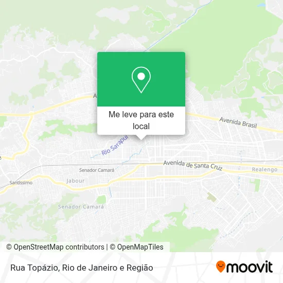 Rua Topázio mapa