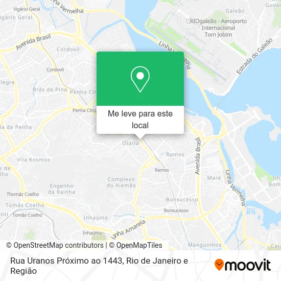 Rua Uranos Próximo ao 1443 mapa