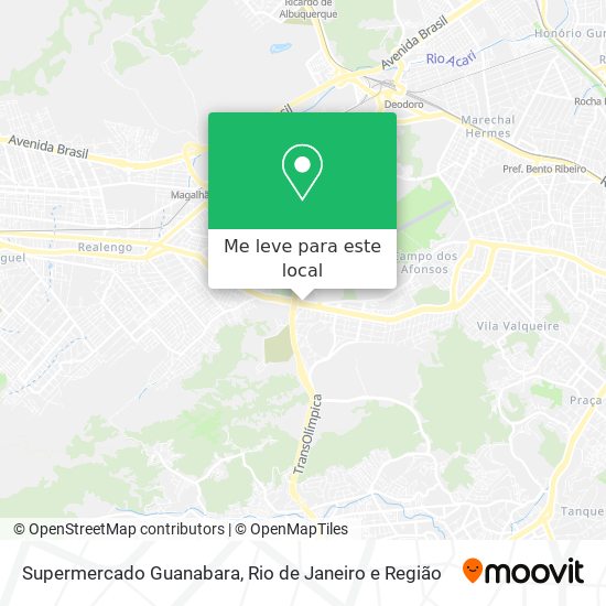 Supermercado Guanabara mapa