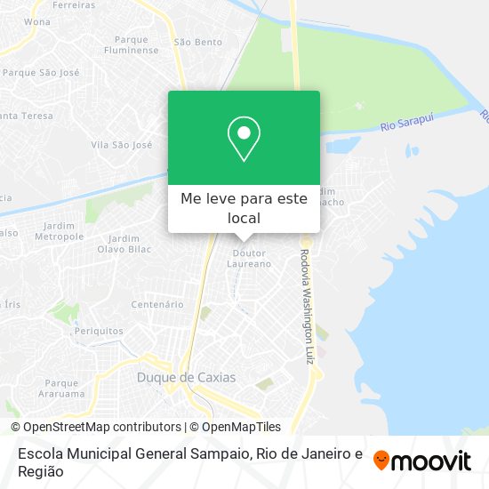 Escola Municipal General Sampaio mapa