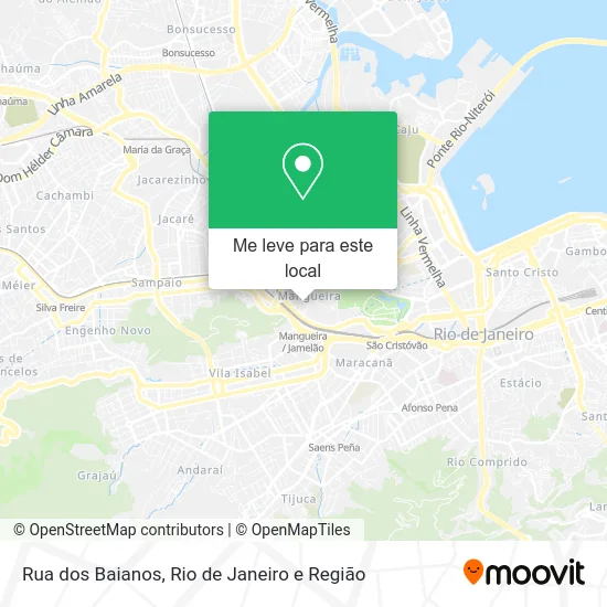 Rua dos Baianos mapa